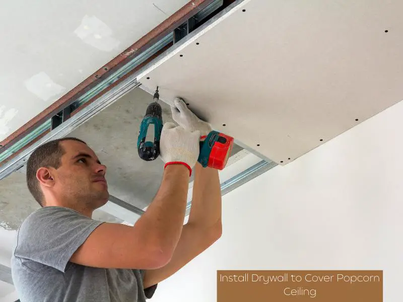 Drywall - Cheap ways to cover popcorn ceiling