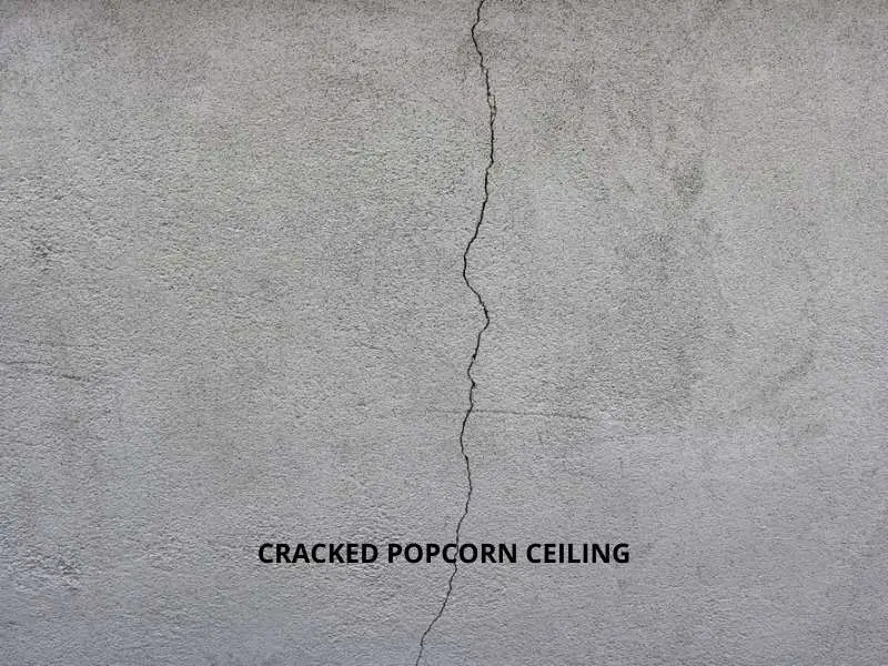 cracked popcorn ceiling
