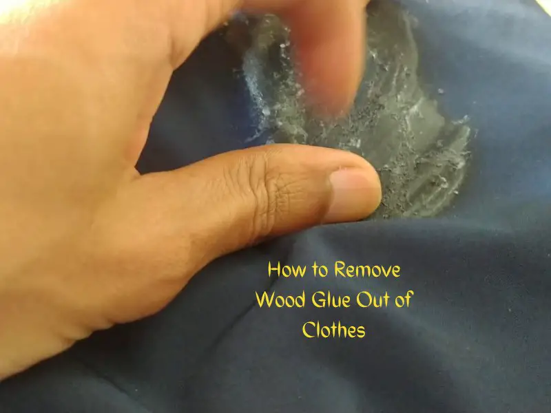 Wood glue on a piece of cloth